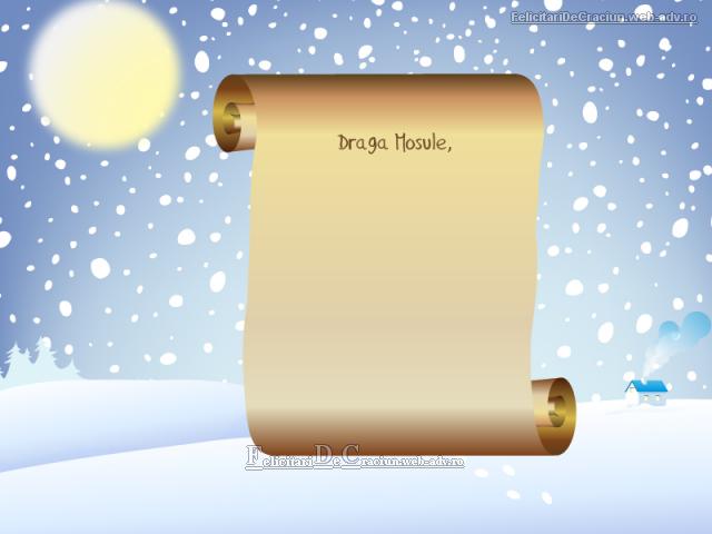 Scrisoare catre mosu