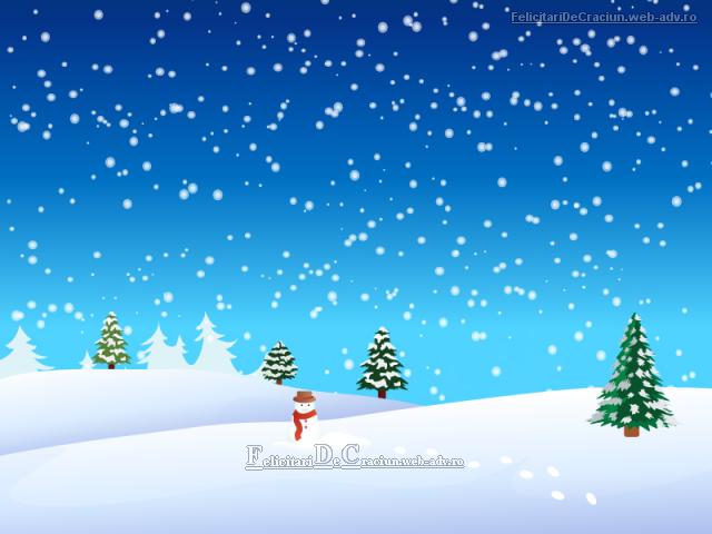 Peisaj cu om de zapada