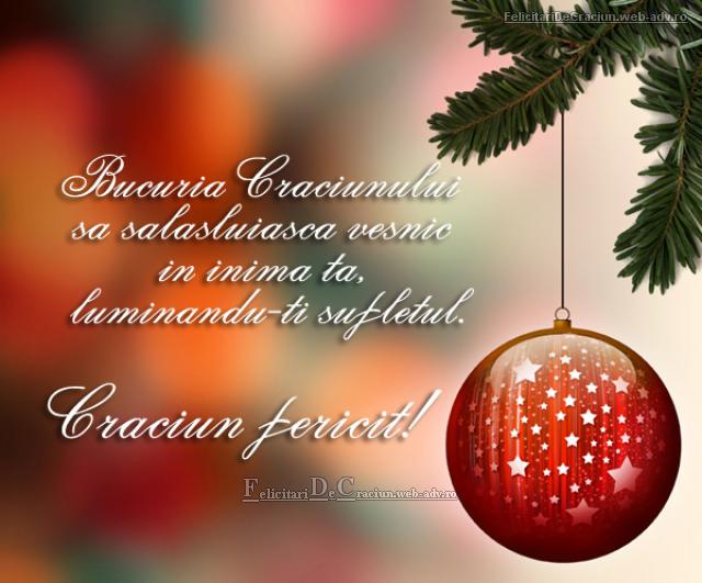 Felicitare craciun