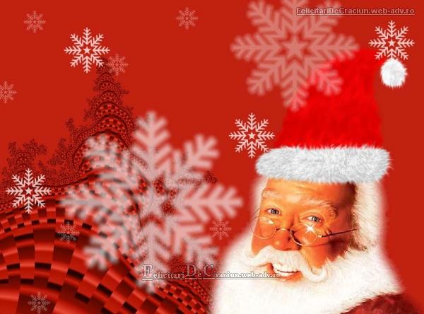 Felicitare mos craciun