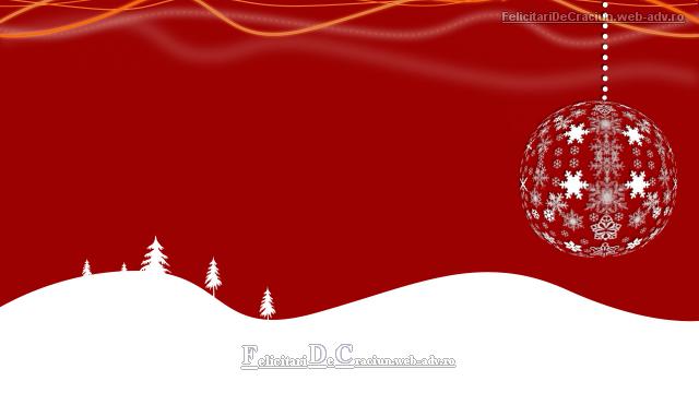 Felicitare de craciun