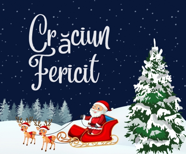 Ilustrata cu craciun fericit